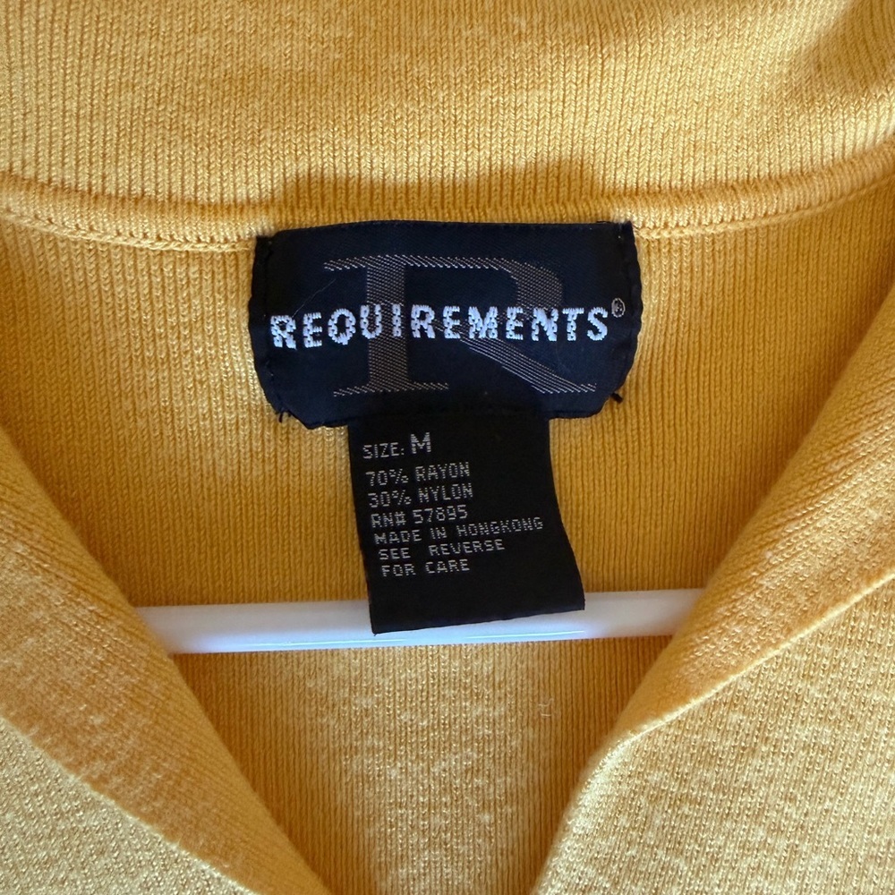 Yellow Collared Knit Tank - Picture 4 of 4